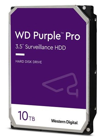 Disco Duro 10TB Videovigilancia / WD Purple Pro WD101PURP | 2305 - Disco Western Digital para Videovigilancia, Formato 3.5'', 7200 rpm, Interface SATA III 6 Gb/s, Caché de 256MB, Velocidad 265 MB/s, Operación 7x24 