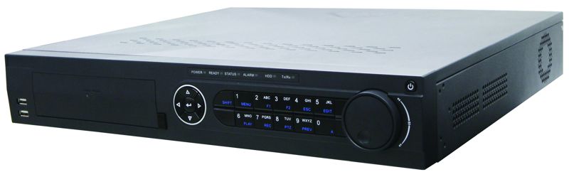 NVR 16 Canales | Hikvision DS7716NIE4 | NVR Grabador IP 16CH, Resolucion de Grabación: 5MP /3MP /1080P /UXGA /720P /VGA /4CIF /DCIF /2CIF /CIF /QCIF, 1 Audio Entrada/Salida, VGA Y/O HDMI, Slot Para 1DVD/RW, Soporta 4 Discos SATA (No Incluidos)