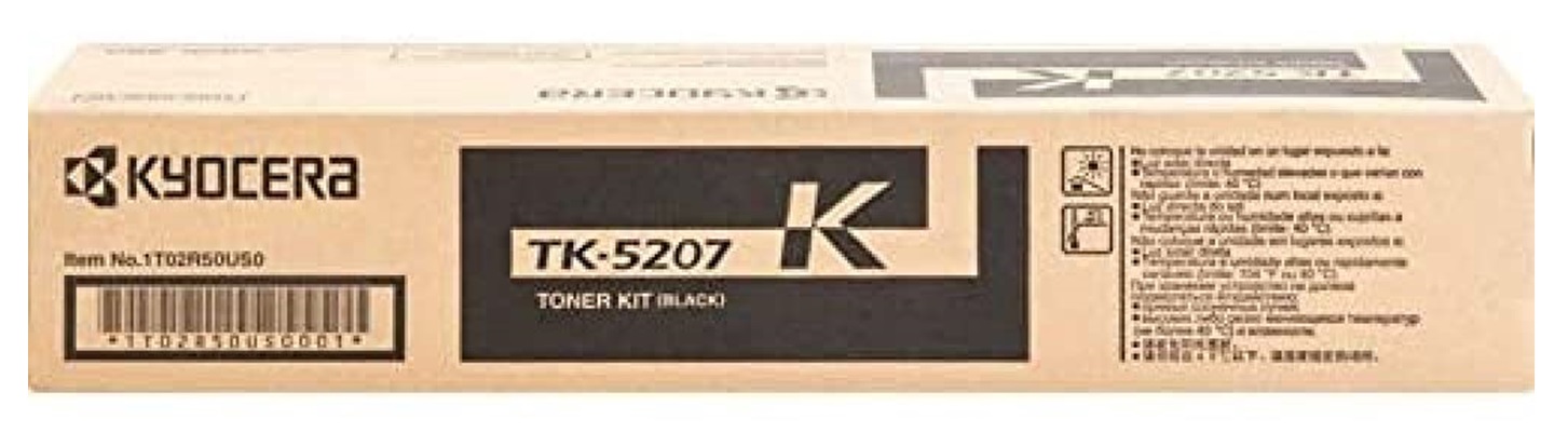 Toner Kyocera TK-5207K / Negro 18K | 2404 - Toner Kyocera TK-5207K Negro. Rendimiento 18.000 Páginas. 1T02R50US0 TA-308ci