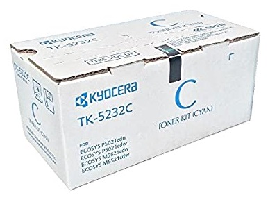 Toner Kyocera TK-5232C / Cian 2.2k | 2404 - Toner Kyocera TK-5232C Cian. Rendimiento 2.200 Páginas al 5%. 1T02R9CUS0 FS-M5521cdw FS-P5021cdw  