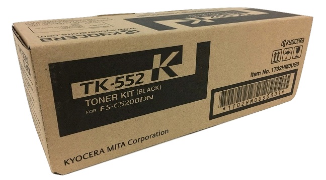 Toner Kyocera TK-552K / Negro 7k | 2404 - Toner Kyocera TK-552K Negro. Rendimiento 7.000 Páginas al 5%. 1T02HM0US0 FS-C5200dn 