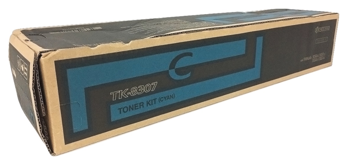 Toner Kyocera TK-8307C / Cian 15k | 2404 - Toner Kyocera TK-8307C Cian. Rendimiento 15.000 Páginas al 5%. 1T02LKCUS0 TA-3050ci TA-3051ci TA-3550ci TA-3551ci