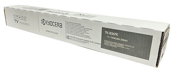 Toner Kyocera TK-8367K / Negro 25k | 2404 - Toner Kyocera TK-8367K Negro. Rendimiento 25.000 Páginas al 5%. 1T02YP0US0 TA-2554ci 