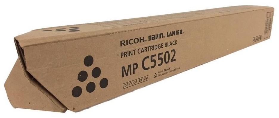 Toner Ricoh MP C5502 / Negro 31k | 2404 - Toner Ricoh MP C5502 841751 Negro. Rendimiento: 31.000 Páginas al 5%. 841682 842480 Ricoh MP C4502 MP C5502 