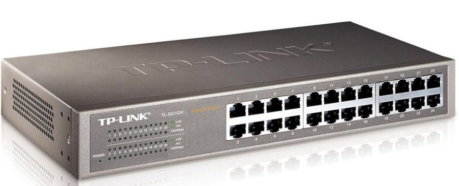 TP-Link TL-SG1024DE / Switch 24-Puertos | 2405 - Smart Switch Gigabit, Montaje en Rack, 24 Puertos LAN Gigabit, Capacidad de Switcheo: 48Gbps, Tasa de Reenvío de Paquetes: 35.7Mpps, Tabla MAC Address: 8K, Búfer de paquetes de memoria: 512KB