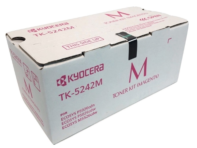 Toner Kyocera TK-5242M / Magenta 3k | 2404 - Toner Kyocera TK-5242M Magenta. Rendimiento 3.000 Páginas al 5%. 1T02R7BUS0 M5526cdw P5026cdw 