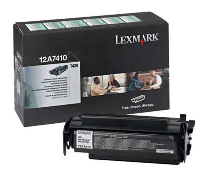 Toner Original - Lexmark 12A7410 Negro | Para uso con Impresoras Lexmark T420 Lexmark 12A7410  Rendimiento Estimado 5.000 Páginas con cubrimiento al 5%