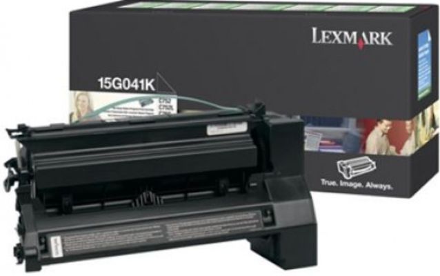 Toner Original - Lexmark 15G041K Negro | Para uso con Impresoras Lexmark C752dn, C760dn, C762dn, X752e, X762e  Lexmark 15G041K Rendimiento Estimado 6.000 Páginas con cubrimiento al 5%