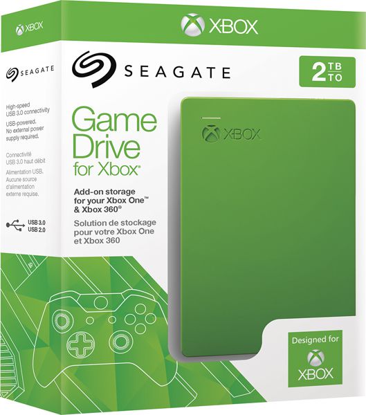 Disco Game Drive para Xbox - Seagate STEA2000403 / 2TB | Seagate Game Drive para Xbox One & Xbox 3, Conexión USB 3.0 / USB 2.0, Almacena mas de 50 Juegos