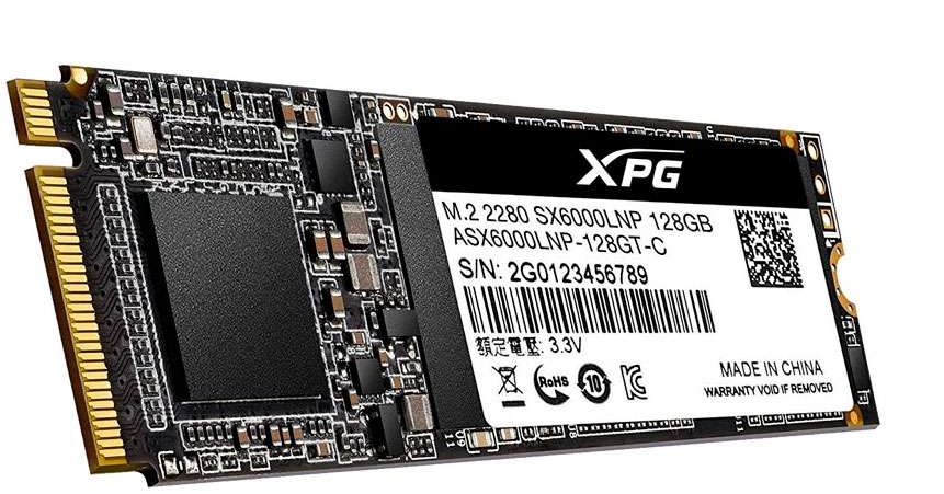 SSD  128GB M.2 2280 PCIe / XPG SX6000 Lite | 2306 - ASX6000LNP-128GT-C / Unidad de Estado Solido de 128GB, Flash NAND 3D, Interface PCIe Gen3x4, Formato: M.2 2280, Velocidad de lectura: 1800 MB/s, Velocidad de escritura: 1200 MB/s, TBW: 480TB