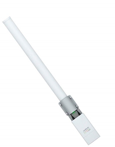 Antena airMAX - Ubiquiti AMO-5G13 | 2109 - Antena omnidireccional airMAX 2x2, Montaje en poste para exteriores, Rango de frecuencia: 5.45 – 5.85 Ghz, Ganancia: 13 dbi, Directividad: Omnidireccional, Relación de onda estacionaria de voltaje (VSWR): 1.5:1