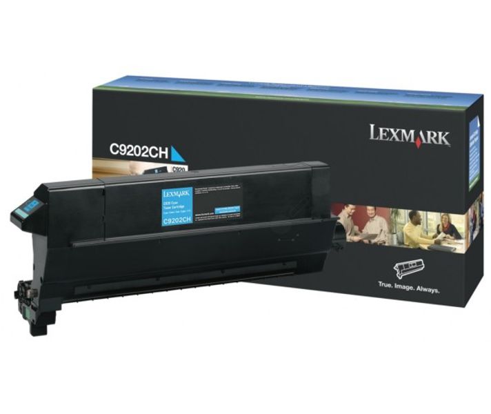 Toner Original - Lexmark C9202CH Cian | Para uso con Impresoras Lexmark C920 Lexmark C9202CH  Rendimiento Estimado 14.000 Páginas con cubrimiento al 5%
