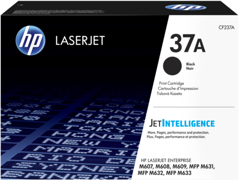 Toner para HP M607 / HP 37A | 2402 - Toner Original CF237A Negro para HP LaserJet Enterprise M607. Rendimiento 11.000 Páginas al 5%.. HP M607dn M607n 