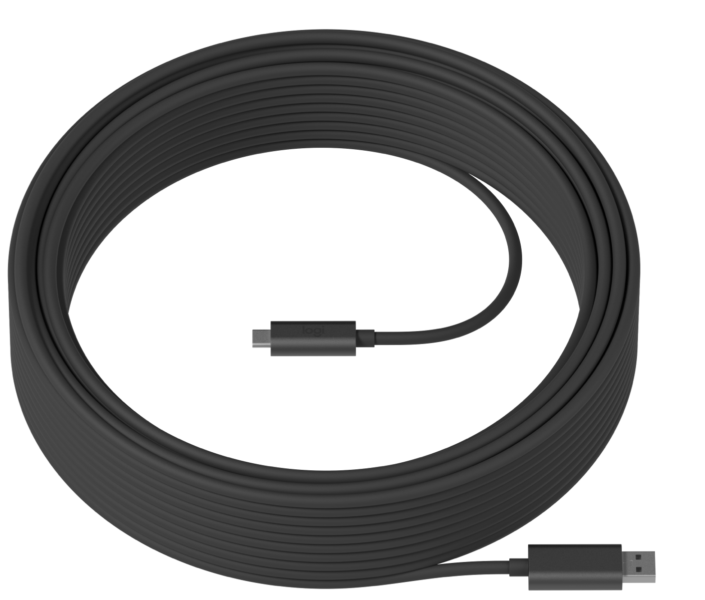 Cable USB-A a USB-C - Logitech Strong USB / 939-001799 | 2109 - Cable USB-A a USB-C, Longitud: 10 m, Velocidad: 10 Gbps, Fuerza de tracción: 200 newtons, Carga máxima: 1.000 kg, Radio de curvatura: 25 mm, Diámetro de conducto: 19 mm