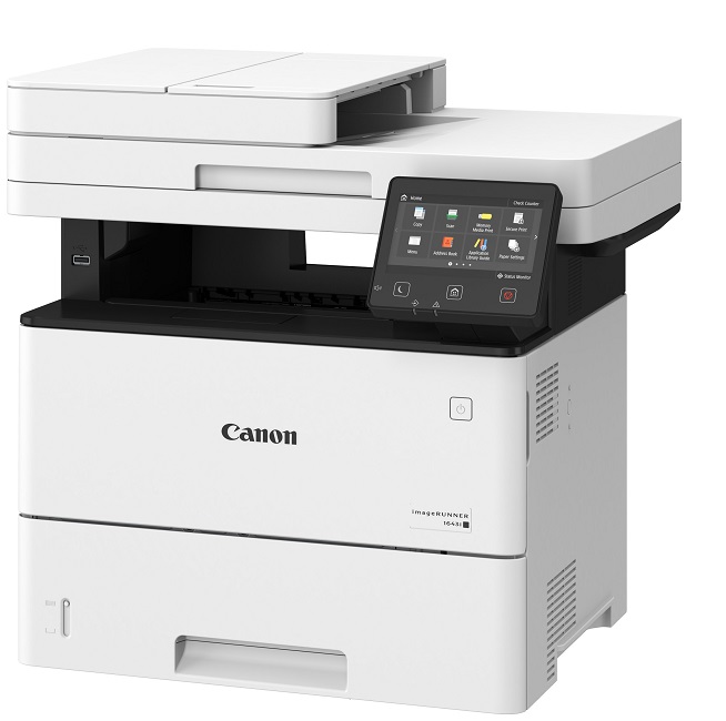  Multifuncional Canon imageRUNNER IR1643IF | 2201 - Multifuncional láser monocromática, Imprimir, copiar, escanear, envió y Fax, Velocidad: 45 ppm, Resolución:  600 x 600 dpi, Dúplex, Panel táctil en color, WVGA, LCD TFT de 5
