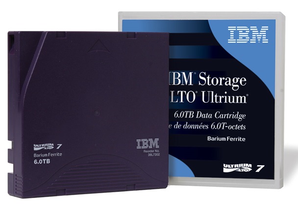 Cartucho LTO 7 Ultrium / IBM 38L7302 | 2204 - Data Tape Cartridge, Capacidad 6.0TB (15.0TB Comprimido), Tecnología LTO 7 Ultrium, Compresión 2.5: 1, Formato de medios reescribible, Longitud de cinta de 960 mts. LTO7