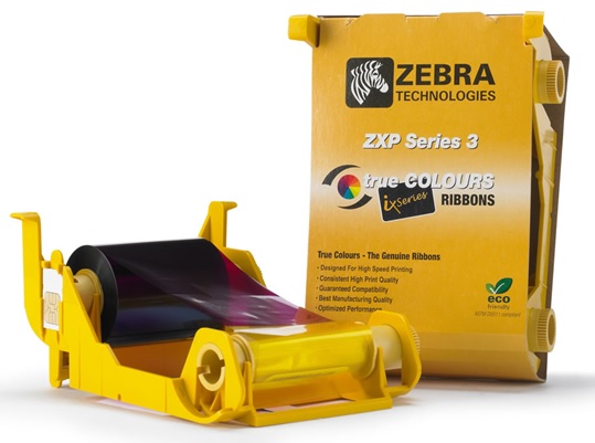 Cinta Monocromatica Negra 800033-850 para Impresora de Carnets Zebra Z32 | 500 Imagenes por Rollo, Cinta con Overlay, Impresión a dos caras, Incluye rodillo de limpieza, Se utiliza para impresiones en escala de grises. Compatible Zebra ZXP series 3
