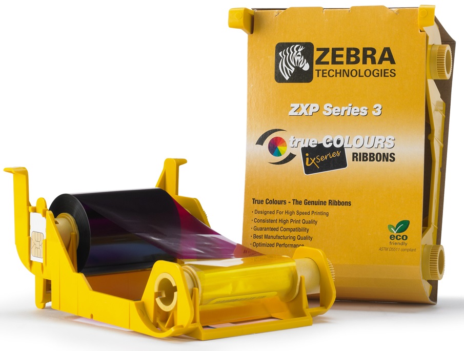 Cinta Color YMCKO para Zebra Z231 | 2404 - Zebra 800033-840 Cinta Color YMCKO para Zebra Z231, 5 Paneles, 200 Imagenes, Zebra ZXP3 