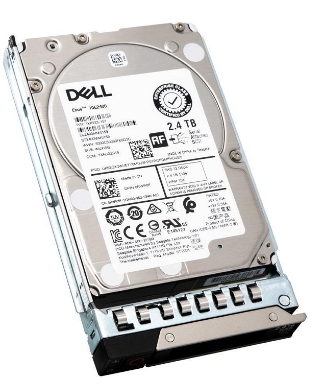 Disco Duro para Dell PowerEdge R550 / 2.4TB SAS 10k | 2203 – Disco Duro para Servidores, 2.4TB, SAS 10k, 12 Gb/seg, 2.5'', Hot Plug. Garantía: 1 año. # de parte del Fabricante: K0N77, # de parte Dell : 401-ABHQ 