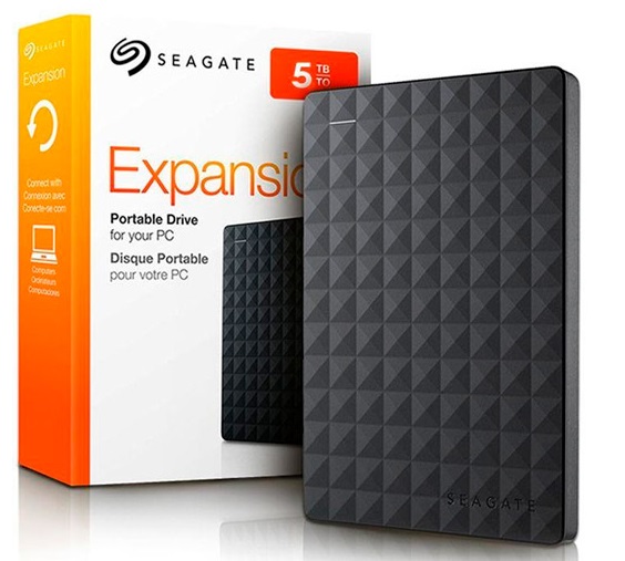 Disco Externo 2.5'' - Seagate  STEA5000402 / 5TB | Seagate Expansion, Formato 2.5'', Interface USB 3.2 / USB 3.1 Gen 1 (USB Micro-B), Alimentado por bus USB, Plug-and-Play, Compatible Windows & Mac 