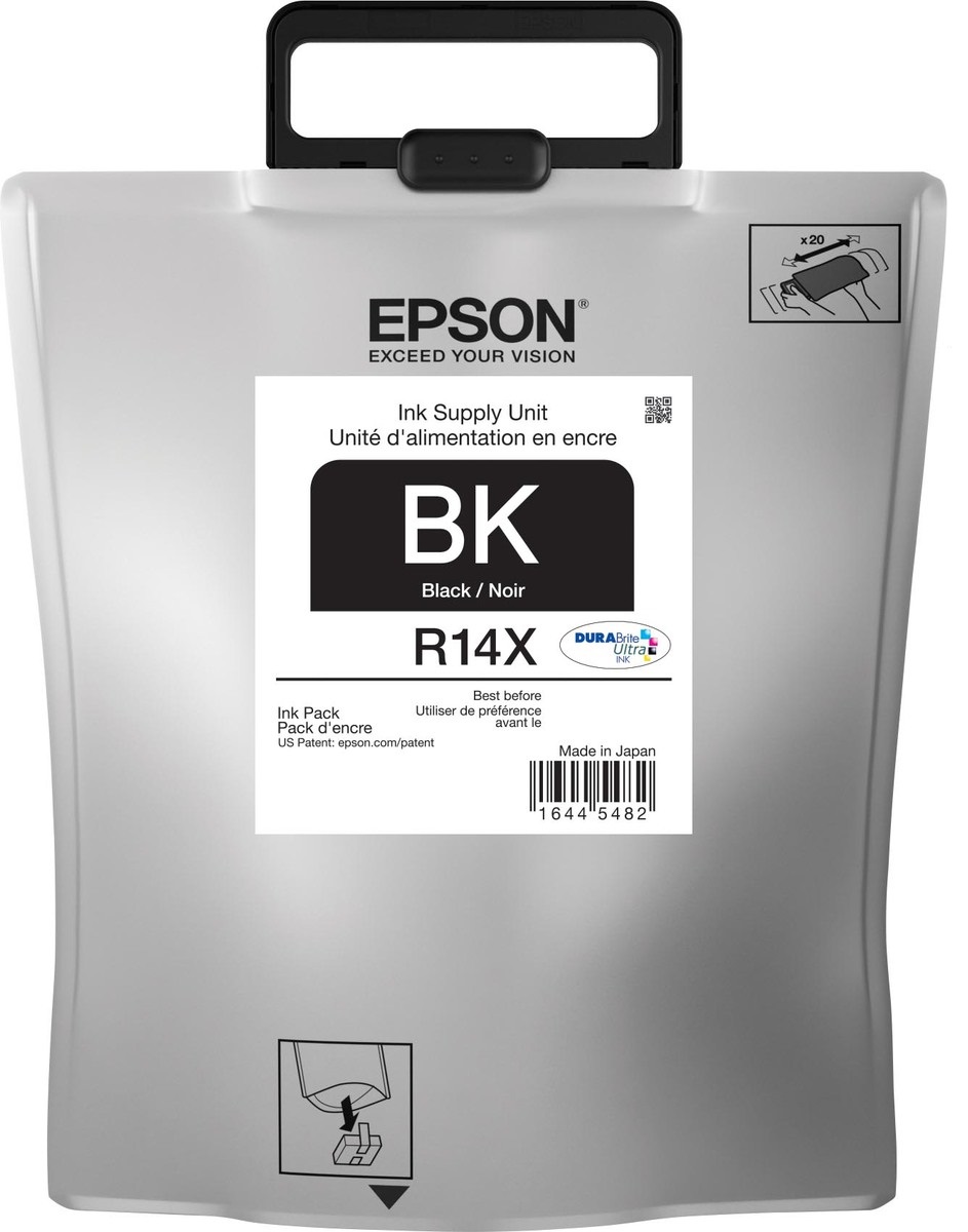 Tinta para Epson WorkForce Pro F-R5190 / TR14X | Original Tinta Epson TR14X120-AL Negro