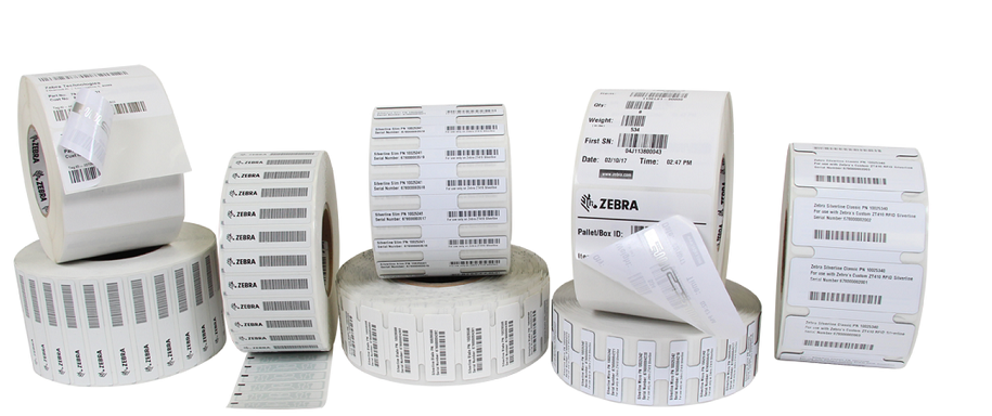 Etiquetas Zebra 10026644 RFID | 2109 - Etiquetas de papel RFID, Z-Perform 1500T, 4x2’’ (101.6 × 50.8mm), Transferencia térmica, Recubierto, Adhesivo permanente, Rangos de lectura más largos, núcleo de 3’’ (76.2 mm), 1500 por rollo, 1 rollo por caja