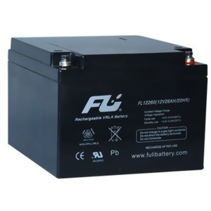 Batería 12V- 26Ah / Fulibattery FL12260GS AGM | 2304 - Baterias Fulibattery de Plomo-Acido, Regulada por válvula (VRLA), Sellada libre de mantenimiento CEBAT-7223 
