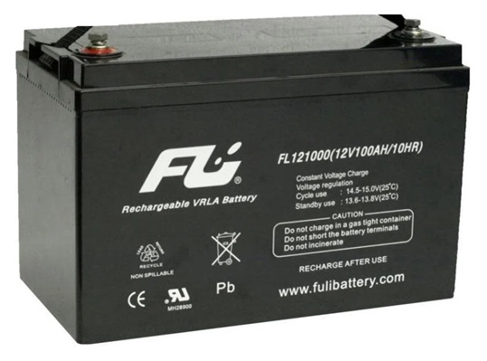 Batería 12V-100Ah / Fulibattery FL121000GS AGM | 2307 - CEBAT-7226 / Baterias Fulibattery de Plomo-Acido, Regulada por válvula (VRLA), Sellada libre de mantenimiento 