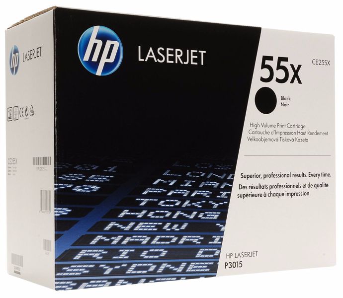 Toner para HP M521 / HP 55X | 2402 - Toner Original CE255X Negro para HP LaserJet Pro M521. Rendimiento 12.500 Páginas al 5%.. HP M521dn M521dw 