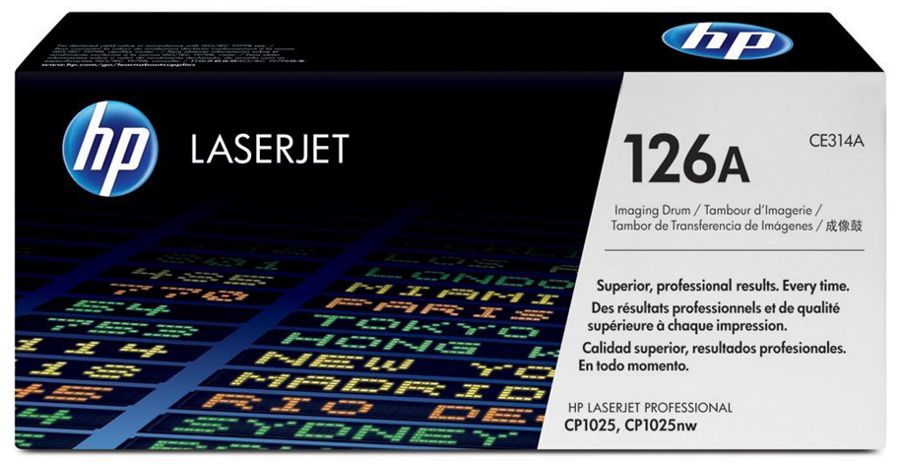 Unidad de Imagen para HP LaserJet Pro CP1025 - HP 126A | Original Drum Unit CE314A HP 126A Negro/Color . Rendimiento estimado: Color 7.000 Páginas / Negro 14.000 Páginas con cubrimiento al 5%.