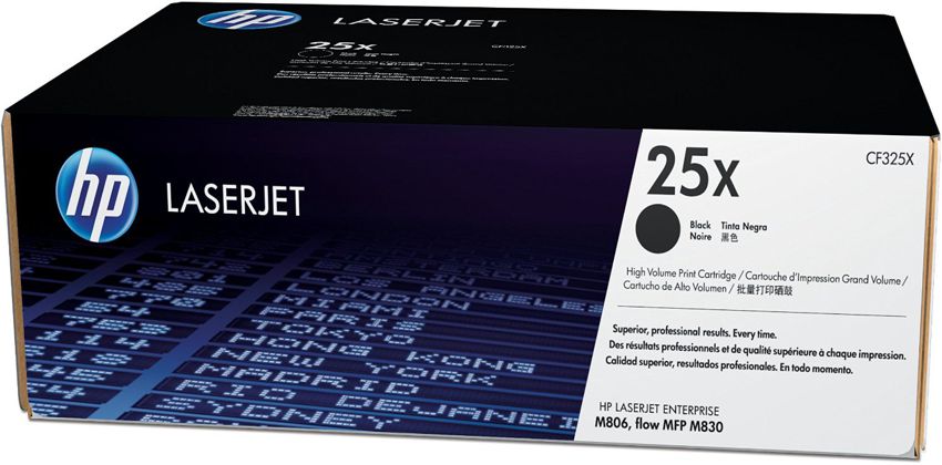 Toner para HP M806 / HP 25x | 2402 - Toner Original CF325X Negro para HP LaserJet Enterprise M806. Rendimiento 34.500 Páginas al 5%.. HP M806dn M806x+  