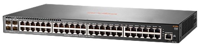 Switch 48-Puertos / HPE Aruba 2930F JL260A | 2308 - Administrable Capa 3, Apilable (Stack), Bidireccional (Full Duplex), 48 LAN Port Gigabit, 4 SFP Gigabit, Ram 1GB, Procesamiento 77.4Mpps, Switching 104GB, VLANs, QoS/CoS, IPv4/IPv6