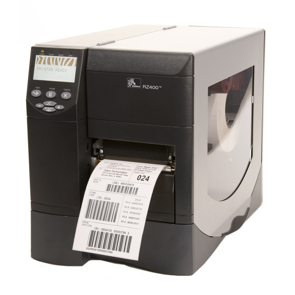  Impresora de Etiquetas RFID - Zebra RZ400-2001-000R0 | Transferencia Térmica, Resolución 203dpi, Velocidad 254mm/s, Ancho 104mm, Puertos: USB, Paralelo, Serial. Garantía 1 Año