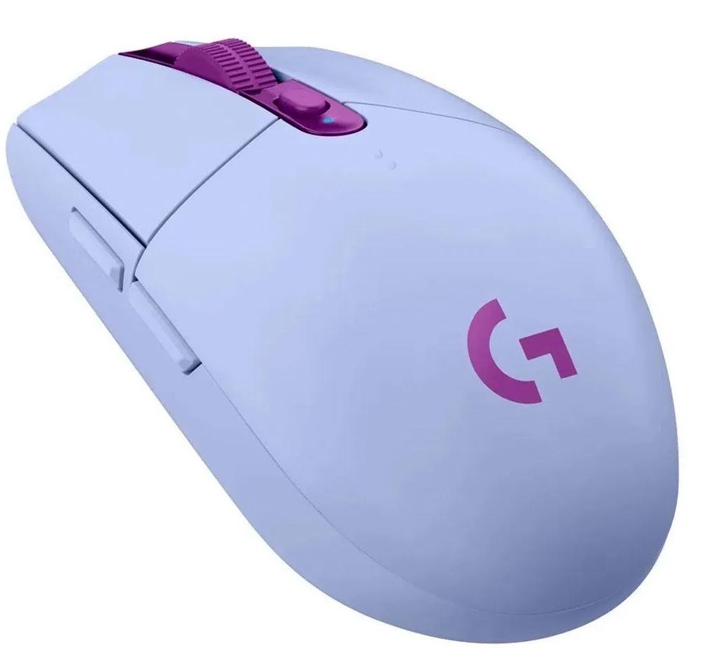 Mouse inalámbrico Gaming – Logitech G305 / 910-006020 - Lila | 2109 – Mouse Gaming, Sensor: HERO, Lightspeed, Resolución: 200 – 12.000 dpi, Aceleración: > 40 G, Velocidad: > 400 ips, Respuesta inalámbrica: 1 ms, PTFE: 250 km, Baterías: 1x AA, Lila