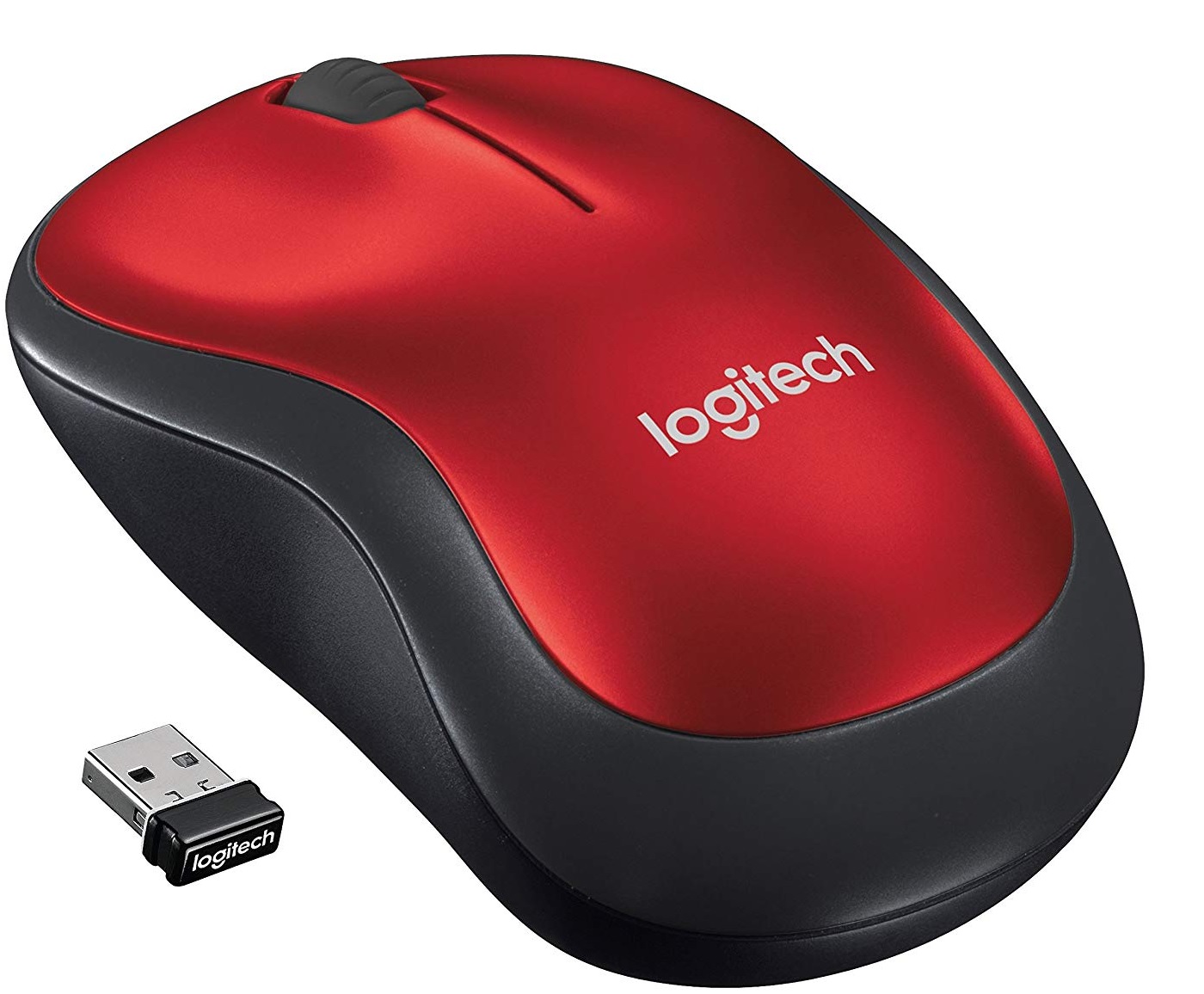 Mouse Inalámbrico - Logitech M185 / 910-003635 | 2109 - Mouse inalámbrico USB, Sensor: Optico, DPI: 1000, Botones: 3, Rueda de desplazamiento: 2D, Batería: 1x AAA, Conexión inalámbrica de 2.4 GHz, Radio de acción: 10 m, Conector: USB-A