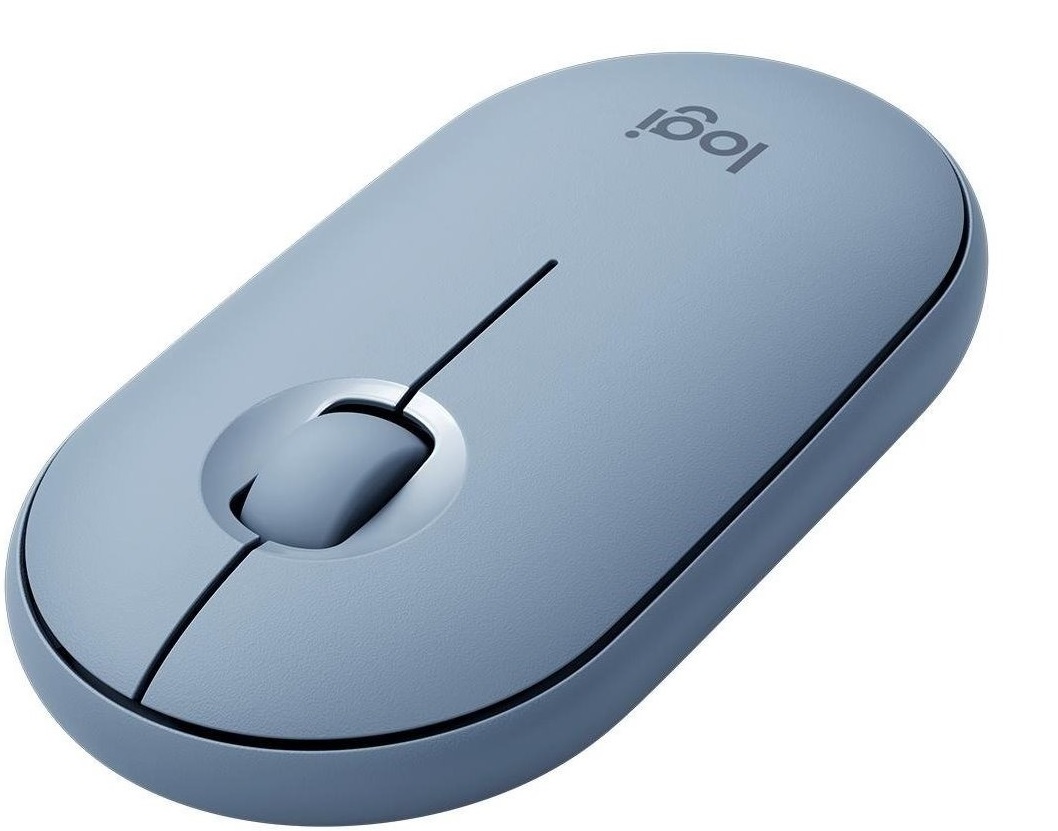 Mouse Inalámbrico - Logitech Pebble M350 / 910-005773 Gris | 2109 - Mouse Inalámbrico, Sensor óptico, 1000 dpi, Botones: 3, Scroll Mecánico, Desplazamiento: Botón central, Orientación: Ambidextro, Batería: 1x AA, Conector: USB-A, Bluetooth