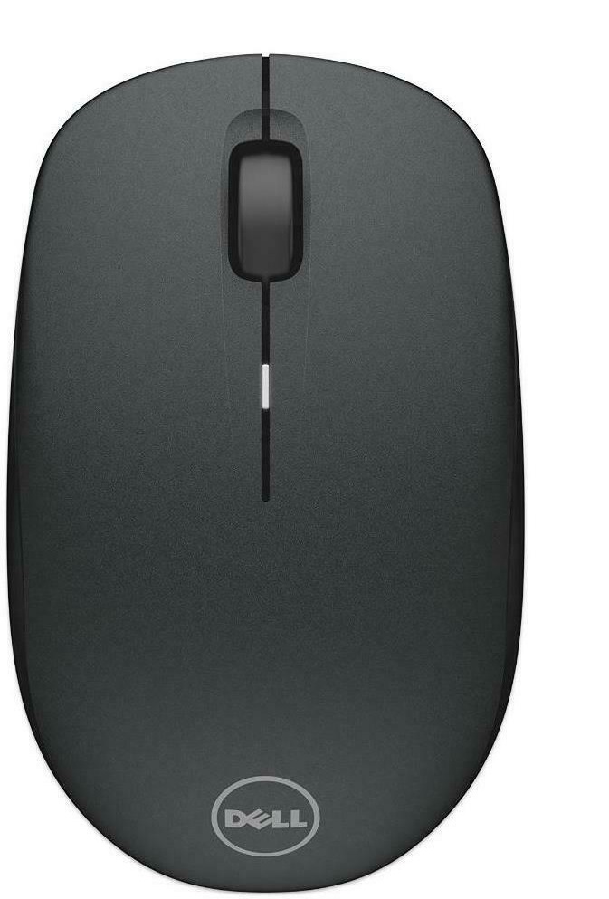 Mouse Inalámbrico - Dell WM126 / NNP0G | Sensor óptico: 1.000 ppp, Receptor inalámbrico USB, 3 botones, 1x USB - Interfaces USB tipo A de 4 pines, Negro