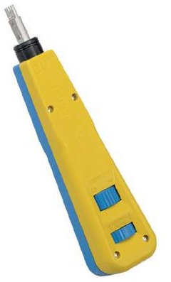 Ponchadora Cable UTP / Panduit PDT-110 | 2405 - Ponchadora Panduit PDT-110 Herramienta Punchdown de un solo par con cuchilla para terminación de conector 110 IDC - Fluke Networks, Color: Amarillo, Diseño: De impacto, Dimensiones: 143 x 37 mm