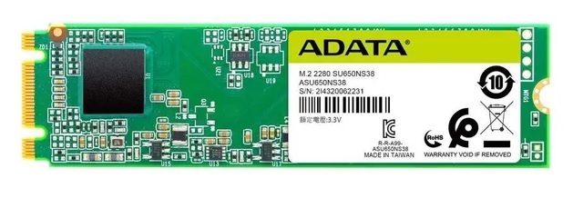 SSD  120GB M.2 2280 SATA / ADATA Ultimate SU650 | 2306 - ASU650NS38-120GT-C / Unidad de Estado Solido 120GB, Formato M.2 2280, Flash NAND 3D, Interface SATA 6 Gb/s, Velocidad de Lectura/Escritura: 550 / 510 MBps 
