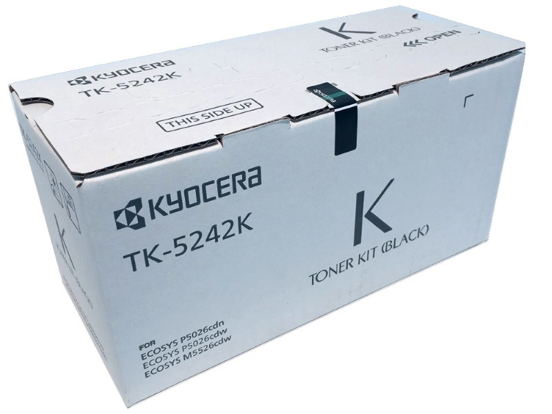 Toner Kyocera TK-5242K / Negro 4k | 2311 / 1T02R70US0 - Toner Original Kyocera TK-5242K Negro. Rendimiento 4.000 Páginas al 5%. M5526cdw P5026cdw 