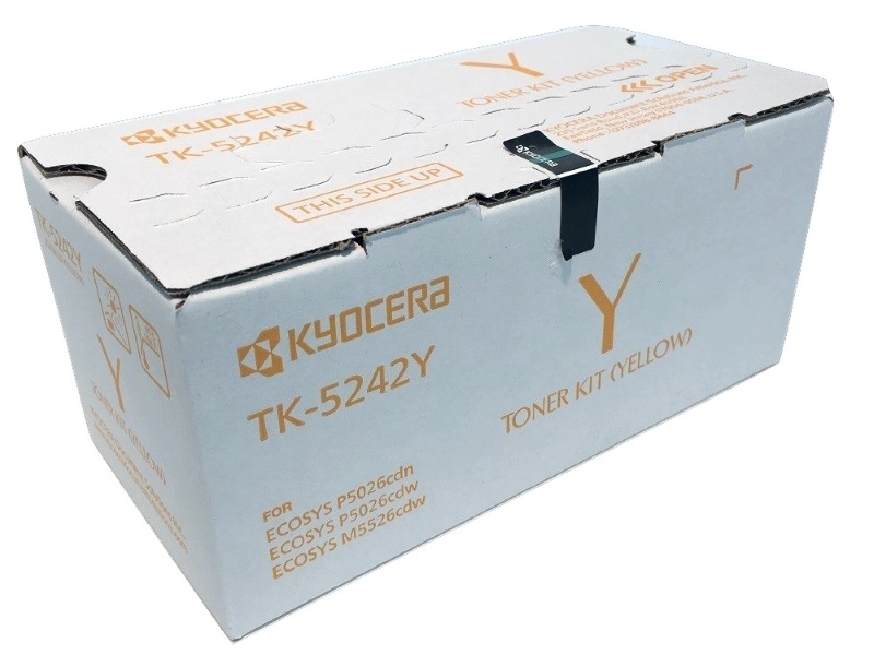 Toner Kyocera TK-5242Y / Amarillo 3k | 2311 / 1T02R7AUS0 - Toner Original Kyocera TK-5242Y Amarillo. Rendimiento 3.000 Páginas al 5%. M5526cdw P5026cdw 