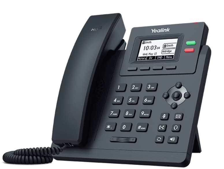 Teléfono IP PoE / Yealink SIP-T31P | 2310 - Teléfono IP PoE, 2 Cuentas VoIP, 2 teclas de línea con LED, 6 teclas de funciones, 5 teclas de navegación, Conferencias 5 vías, Audio HD, 2x LAN Port 10/100 