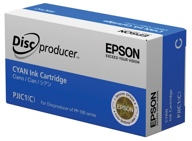 Tinta Epson PJIC1(C) Cian | 2301 - Tinta Original Epson PJIC1(C) / C13S020447 Cyan 