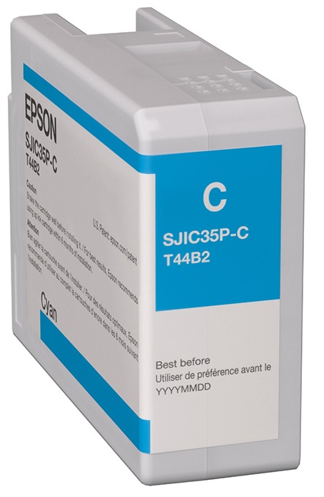 Tinta Epson Sjic35P-C Cian / T44B2 | 2110 - Tinta Original Epson C13T44B220 para Impresoras ColorWorks 