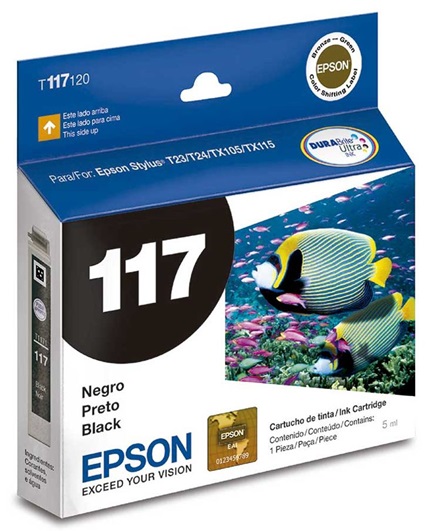 Tinta Epson 117 T117120 Negro | 2110 - Tinta Original Epson 117 Negro para Impresoras Epson Stylus 