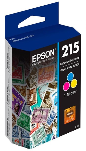 Tinta Epson 215 T215520-AL Tricolor | 2110 - Tinta Original Epson T215520-AL Tricolor 