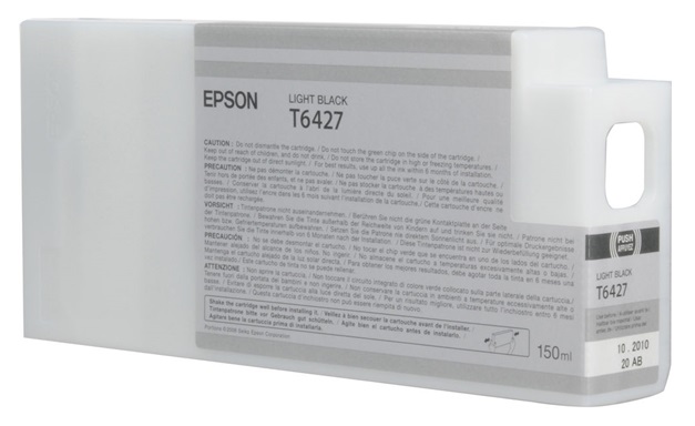 Tinta Epson T6427 Negro Claro / 150 ml | 2301 - Cartucho de Tinta Original Epson T642700 Negro Claro de 150 ml. Impresoras Compatibles: Epson Stylus Pro 7890, 7900, 9890, 9900  
