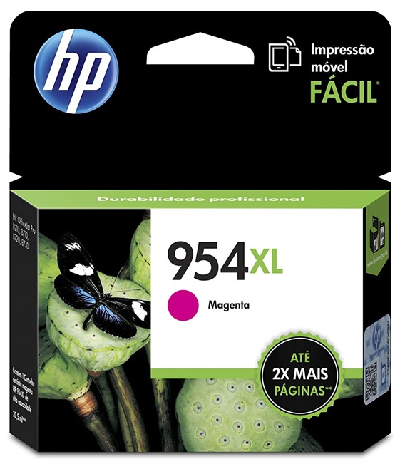 Tinta HP 954XL L0S65AL Magenta / 1.6k | 2308 - Cartucho de Tinta Original HP L0S65AL Magenta. Rendimiento Estimado: 1600 Páginas Paginas al 5%