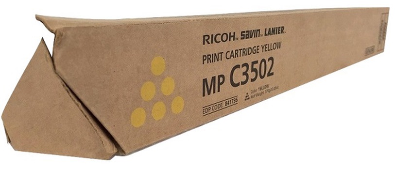 Toner Ricoh MP C3502 / Amarillo 18.8k | 2309 / 841736 - Toner Original Ricoh MP C3502 Amarillo. Rendimiento 18.800 Páginas al 5%. 841648 Ricoh MP C3002 MP C3502 