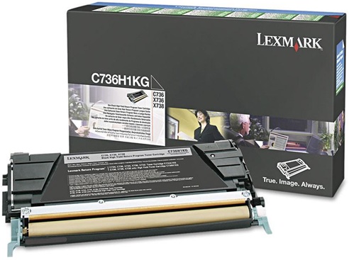 Toner Lexmark C736H1KG Negro / 12k | 2201 - Toner Original Lexmark. Rendimiento Estimado 12.000 Páginas al 5%.